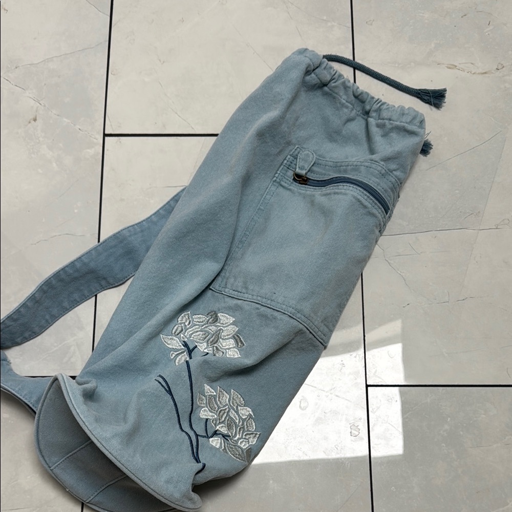 Gaian Denim yoga Mat Bag